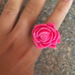 Pink Flower Ring