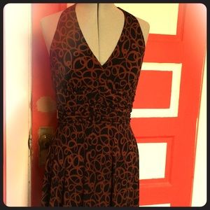 *Lowest Price* Black & Brown Halter Dress