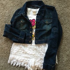Crop top Jean jacket