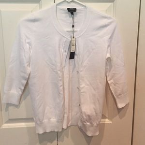 NWT Talbots White Button Down Cardigan