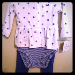 BNWT Carter's 3 piece outfit