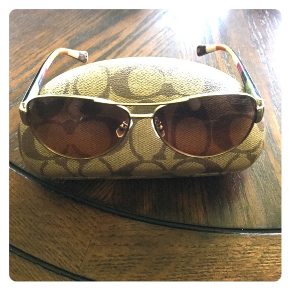Coach sunglasses and case