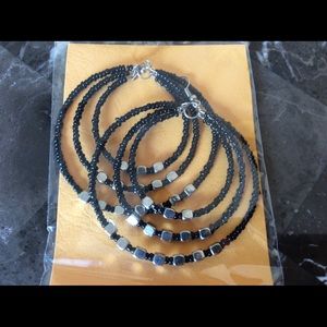 New Black Boho Triple Hoop Earrings