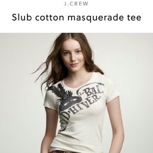 J. Crew Parisian-inspired embellished tee NWOT