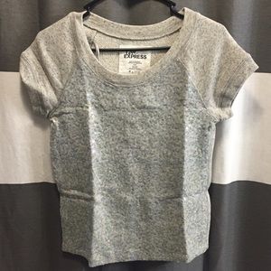 Express Short Sleeve Sequin Sweater