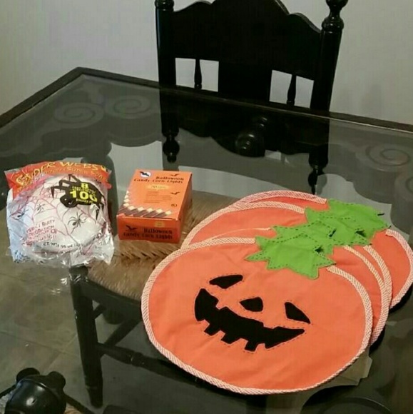 SOLD ..Pottery barn kids Halloween place setting