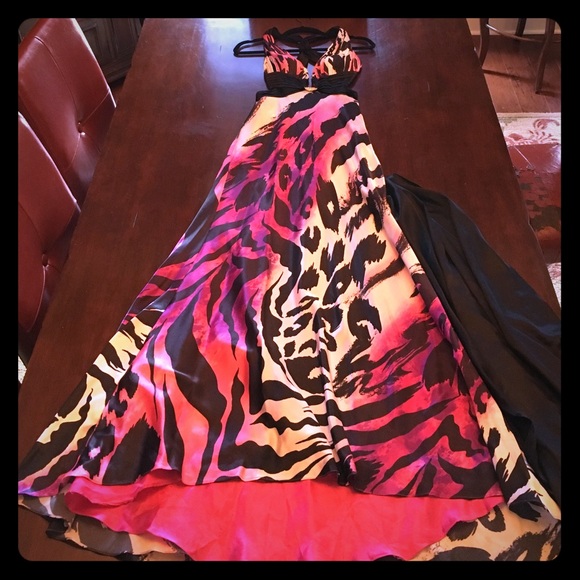 Animal Print Gown Size 2