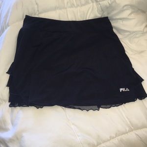 Navy Fila tennis skirt
