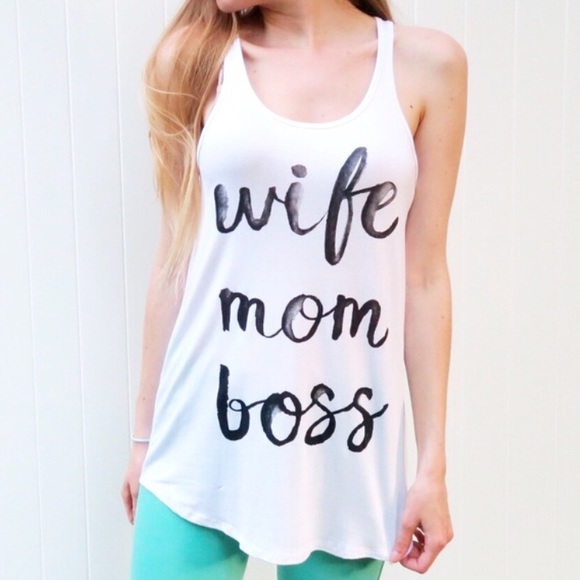 • Wife Mom Boss Tank • - Picture 2 of 4
