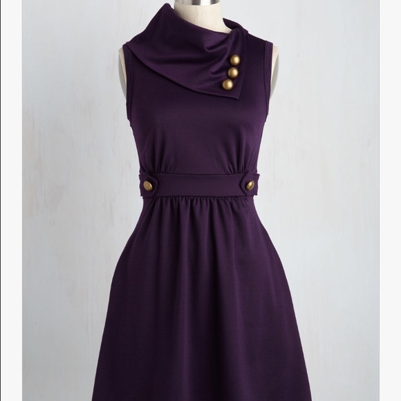 ModCloth Dresses & Skirts - Coach Tour Dress in Violet (ModCloth)