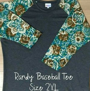 LuLaRoe Randy Baseball Tee 2XL NWT