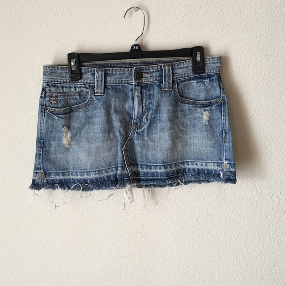 Denim mini skirt
