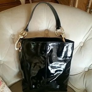 JPK Black Patent Leather Handbag