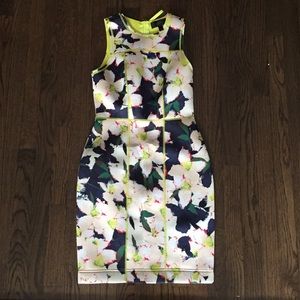 JCrew floral scuba dress