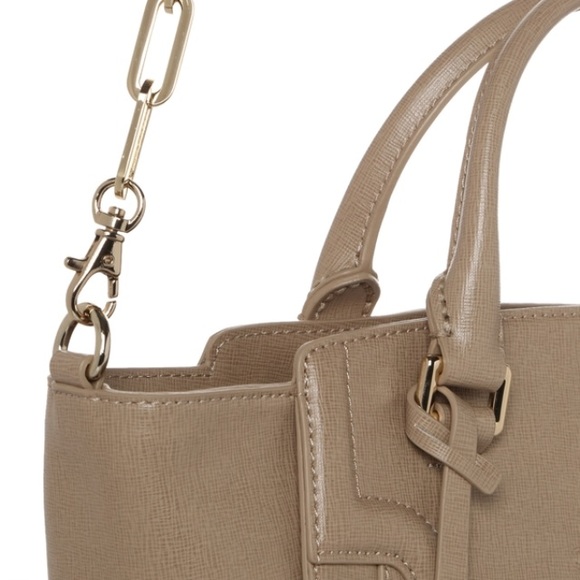 La Martina Saffiano Leather Tote Bag Tan Beige🐎 - Picture 6 of 9