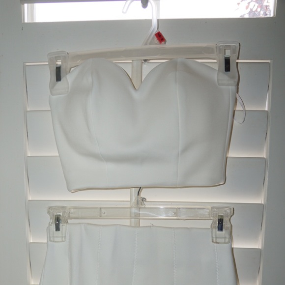 White two piece outfit