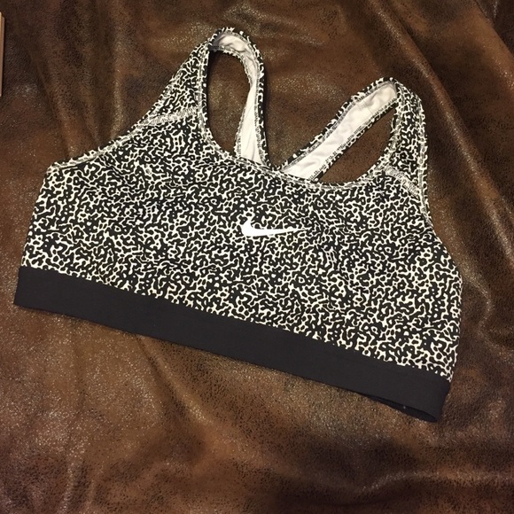 Leopard print sports bra