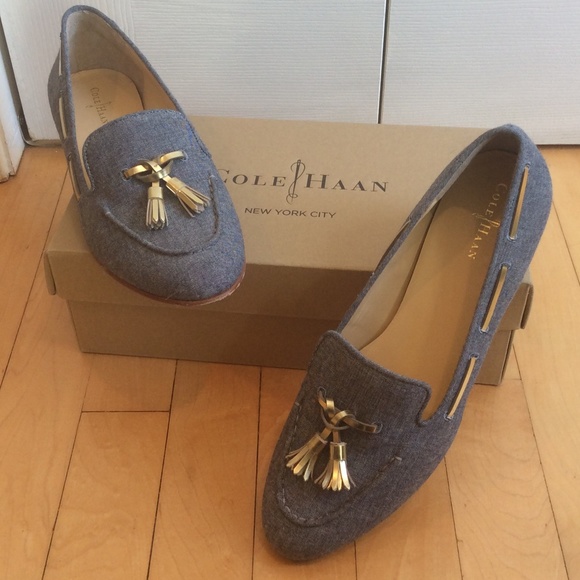 Cole Haan Sabrina Laced Chambray Loafer