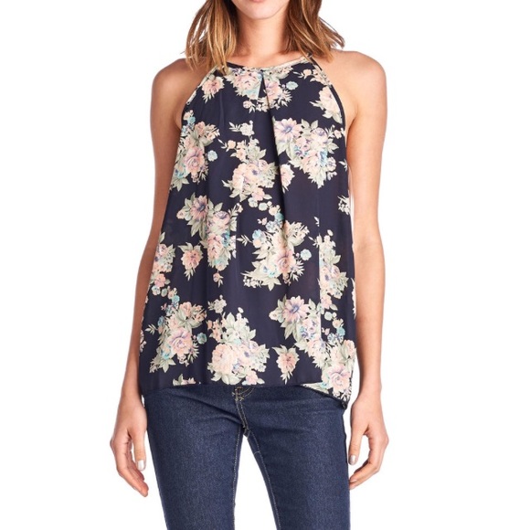April Spirit Tops - 🎉Host Pick🎉Floral Chiffon Halter Top