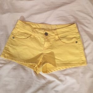 Yellow Jean Shorts