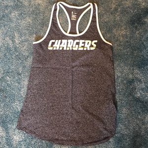Nike NFL racer back tank. San Diego Chargers.