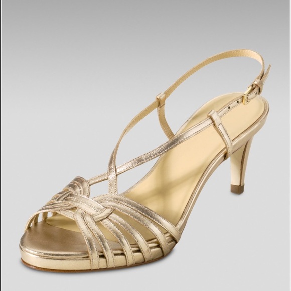 Cole Haan Violet Air Evening Sandal in soft gold - Picture 1 of 4
