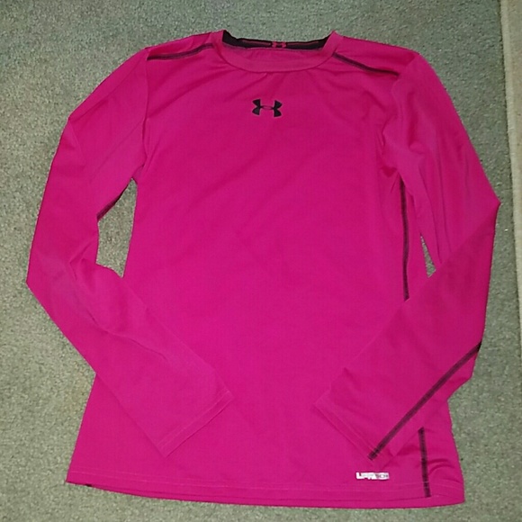 Pink UnderAmour Long Sleeve Shirt