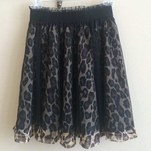 Black, Sassy Animal Print Mini-Skirt
