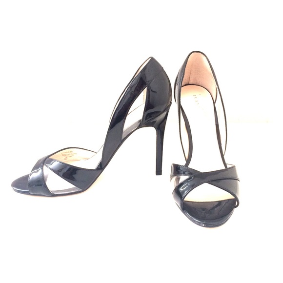 Black Peep Toe Heels