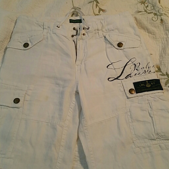 Linen cropped pants