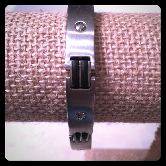 Stainless and Leather Bracelet