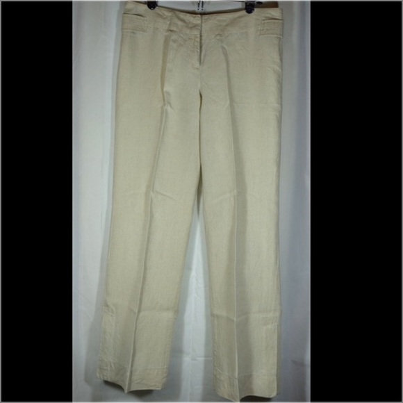 Wide leg linen pants