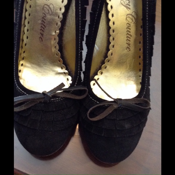 Juicy couture black suede pumps - Picture 2 of 4