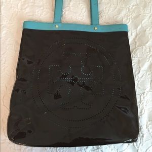 Tory Burch Large Patent Leather Tote