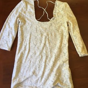 Free People lace shirt nwot size large