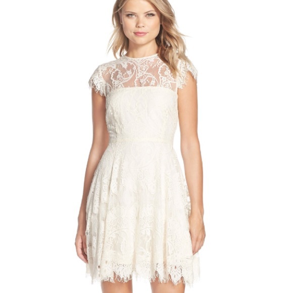 BB Dakota Dresses & Skirts - Lace Fit & Flare Dress
