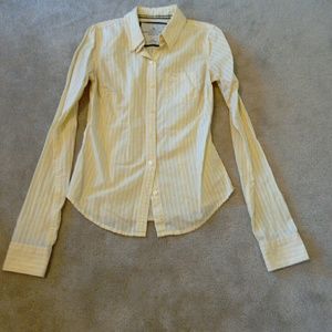 Striped button up Abercrombie & Fitch