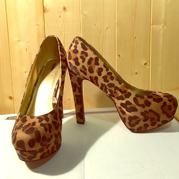 Cheetah print heels