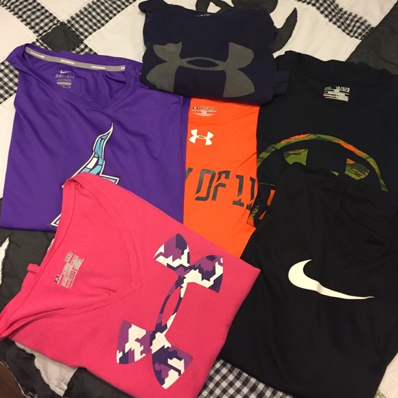 Bundle of 6 Nike/Under Armour shirts