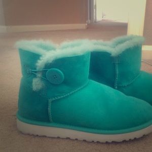 Teal UGG Mini Bailey Button