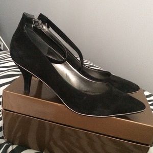 Michael Shannon ankle strap heels
