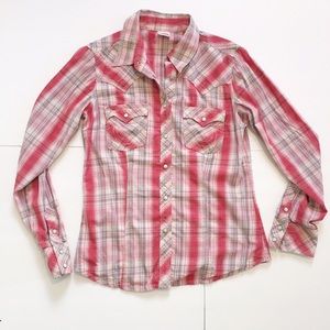 True Religion Western-Style Plaid Shirt