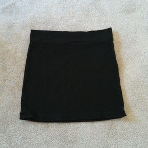 Black knit mini skirt forever 21