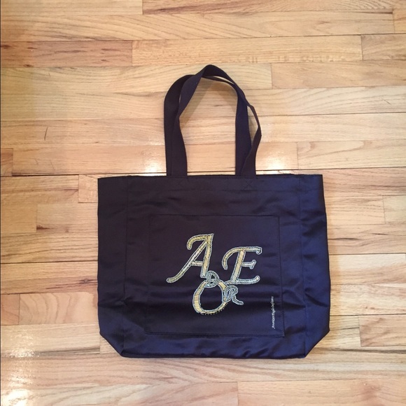 American Eagle brown tote bag
