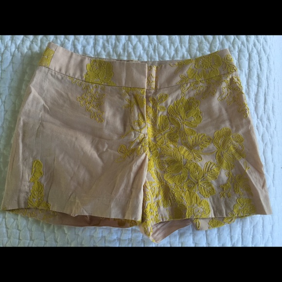 J Crew embroidered shorts