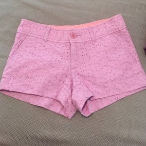 Lilly Pulitzer light Purple Eyelet Shorts