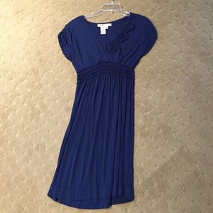 Navy blue dress with t-shirt feel.  Size medium
