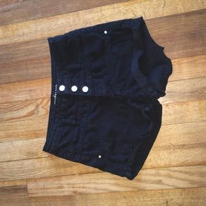 size 2 black shorts