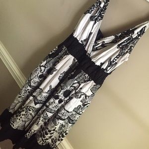 Plus size black and white sundress!