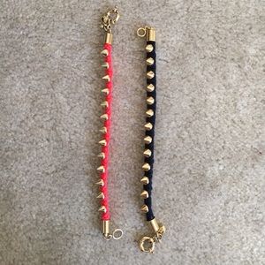J. Crew studded bracelets